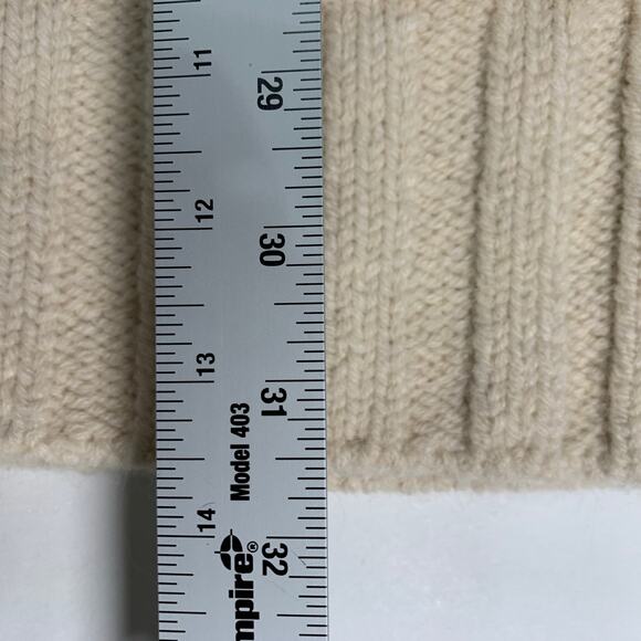 Vanessa Bruno S Suzanne Cable Knit Cardigan Sweater Belted Beige - Picture 8 of 9